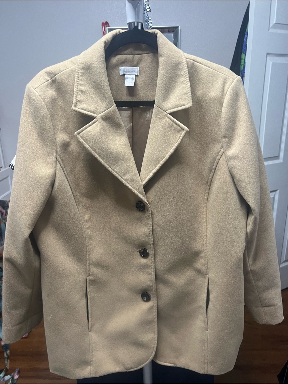 Chico's Tailored Camel Blazer Jacket